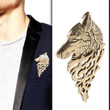 Vintage Wolf Badge