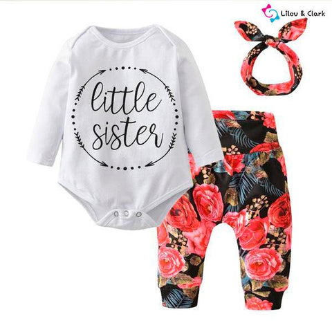 Little Sister Baby Girl's Outfit