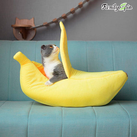 Banana Peel Nap & Play Cat Bed