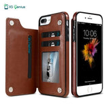 XS Genius™ - The Genuine Leather Wallet Case For iPhone 8 / 8 Plus