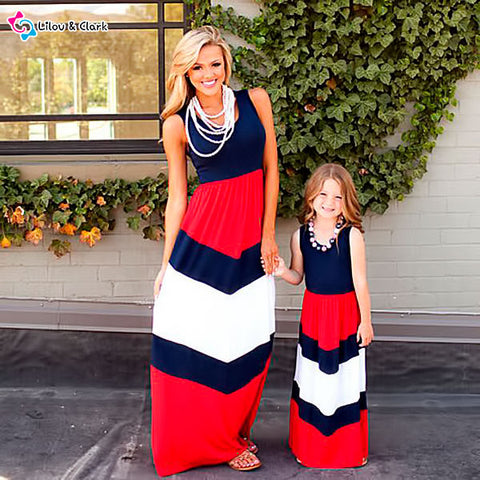 Stripy Dress for Mommy and Me