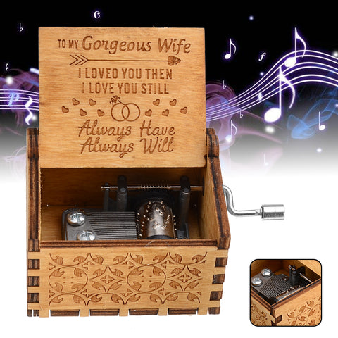 To My Gorgeous Wife - The Engraved Music Box