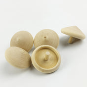 Spinning Top Set of 2 - Handmade Wooden Montessori