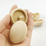 Spinning Top Set of 2 - Handmade Wooden Montessori