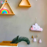 Handmade Cloud & Raindrops - Soothing Crib Toy