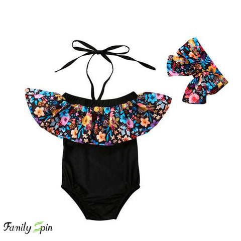 Muchacha Floral Ruffle Baby Swimwear