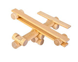Airplane ALL Wood Log Construction Toy