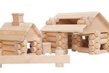 Build With Logs - 111 Wooden Blocks Construction Set