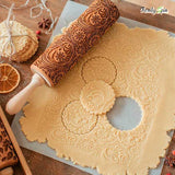 Holiday Embossing Rolling Pin