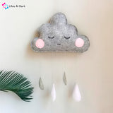 Handmade Cloud & Raindrops - Soothing Crib Toy