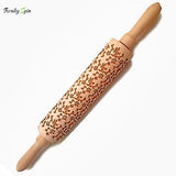 Holiday Embossing Rolling Pin