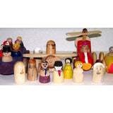 Wooden Unfinished Peg Dolls - 6 pcs