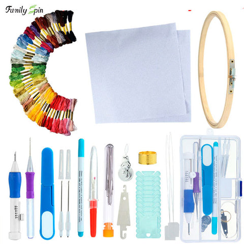 All-in-One Magic Embroidery Pen Tool Set + 50 Colors Threads