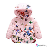 Vibrant Butterflies Baby Girl's Winter Coat