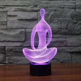 3D Hologram Meditation Yoga LED Lamp