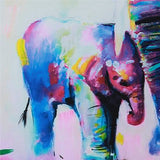 Elephant And Son Canvas
