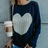 Women Casual Heart You Sweater