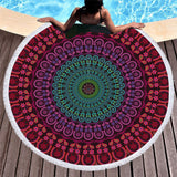 Bohemian Mandala Round Beach Towel