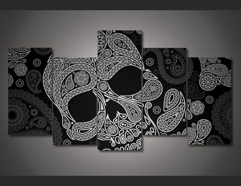 Black And White Sugar Skull