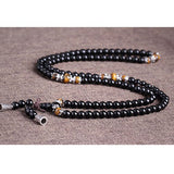Buddhist Black Glaze 108 Prayer Beads Mala Bracelet - Free Offer - $0.00