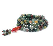 India Agate Tibetan Buddhist Mala Beads Bracelet