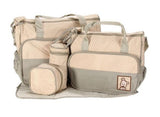 Multifunctional Waterproof Nappy Bag Set - 5 pieces