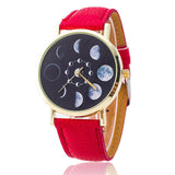 Zodiac Moon Phases Leather Watch FREE Offer - $0.00