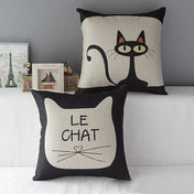 Le Chat Cats Cotton Linen Pillow Case