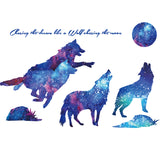 Starry Wolf Wall Sticker