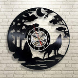 Wolf Vinyl Wall Clock