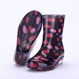 Pink Doted Rainboots