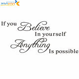 Believe In Yourself Wall Sticker - Free Offer - $0.00