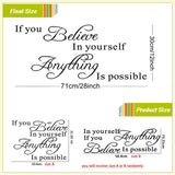 Believe In Yourself Wall Sticker - Free Offer - $0.00