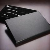 Black Steel Luxury Silverware - Set of 4 Stainless Steel Pieces