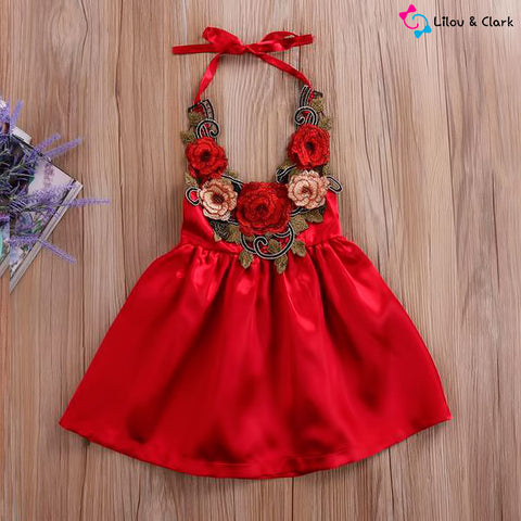 Beautiful Floral Baby Girl's Formal Dress