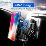 XS Genius™  - The Ultimate Wireless Charger Car Mount Phone Holder for Samsung Galaxy S9 / S9 Plus