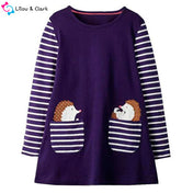 Cute Hedgehogs Girl's Dress