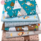 6pcs Kids Design Fat Quarter Fabric - 100% Cotton