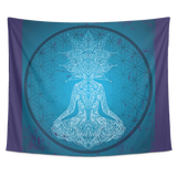 Flower Of Life Meditation Tapestry