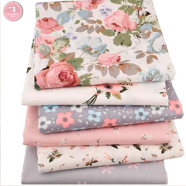 6pcs Pink Floral Fat Quarters - 100% Cotton – Family Spin