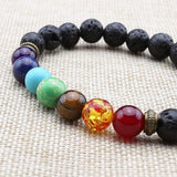 7 Chakra Healing Lava Stone Bracelet FREE Offer - $0.00