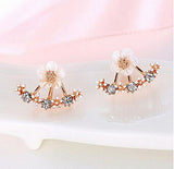 Crystal Flower Stud Earrings Free Offer - $0.00