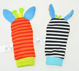 Baby Hand Wrist Strap Rattles-Animal Socks