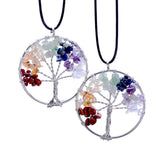 7 Chakras Amethyst Tree Of Life Necklace Free Offer - $0.00