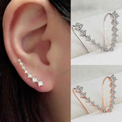 Silvery Golden Rhinestone Crystal Piercing Earrings FREE Offer - $0.00
