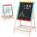 Wooden Double-sided Magnetic Drawing Easel Board