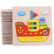 Wooden 3D Jigsaw Puzzle For Children Educational Toy