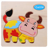 Wooden 3D Jigsaw Puzzle For Children Educational Toy