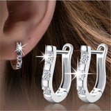 Silver Plated Horseshoe Earrings - Free Offer - $0.00