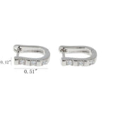 Silver Plated Horseshoe Earrings - Free Offer - $0.00